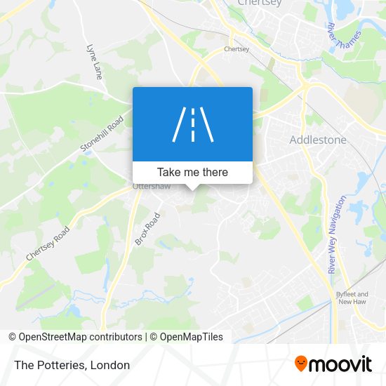 The Potteries map