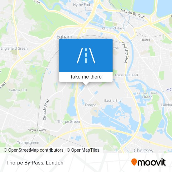 Thorpe By-Pass map