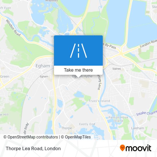 Thorpe Lea Road map