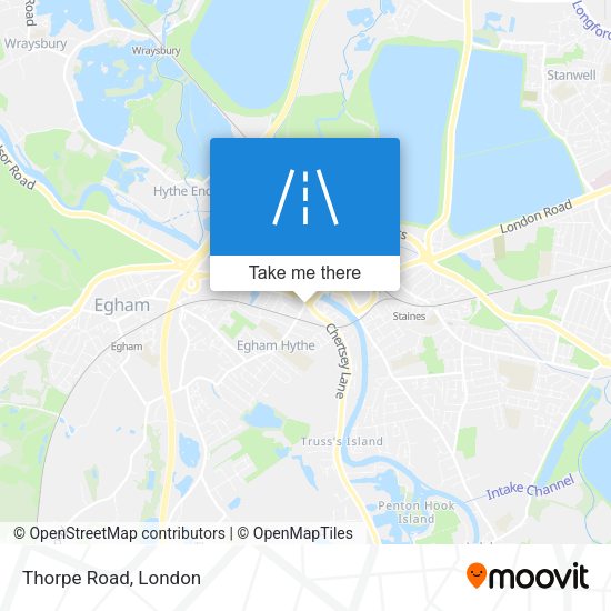 Thorpe Road map
