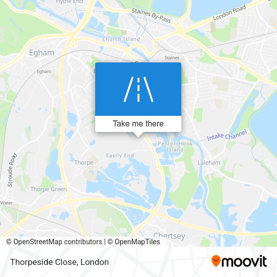 Thorpeside Close map