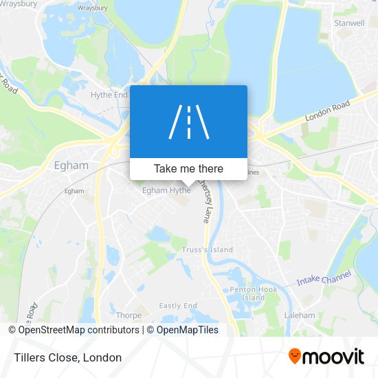 Tillers Close map