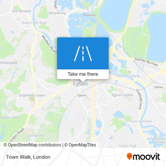 Town Walk map