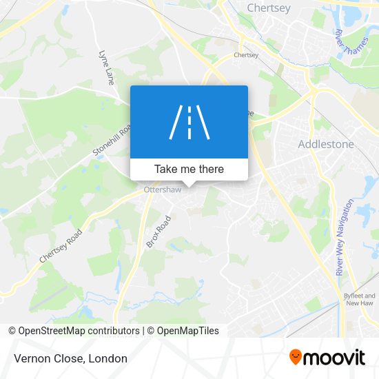 Vernon Close map