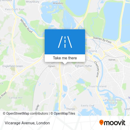 Vicarage Avenue map