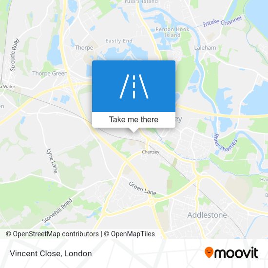 Vincent Close map
