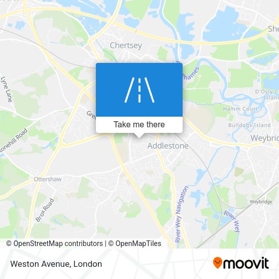 Weston Avenue map
