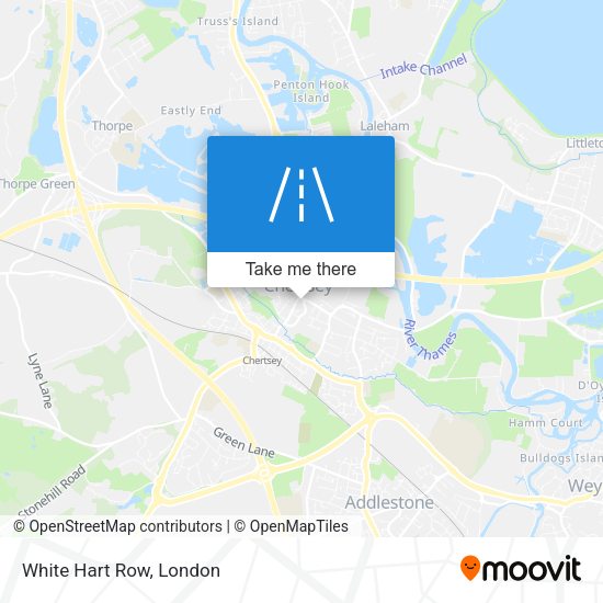 White Hart Row map
