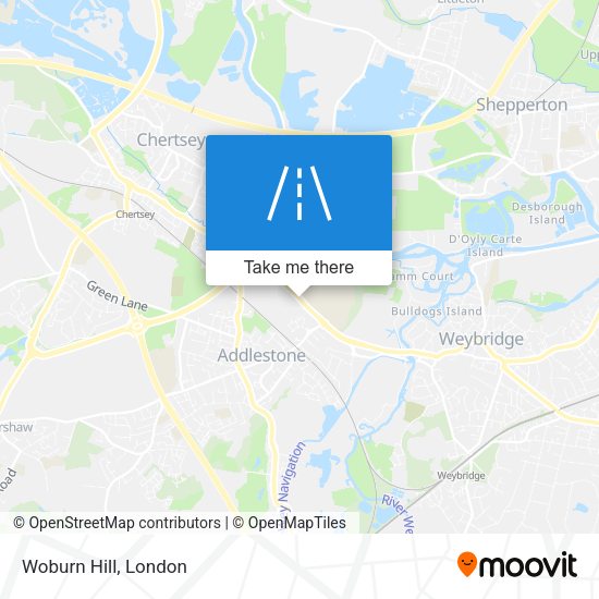 Woburn Hill map