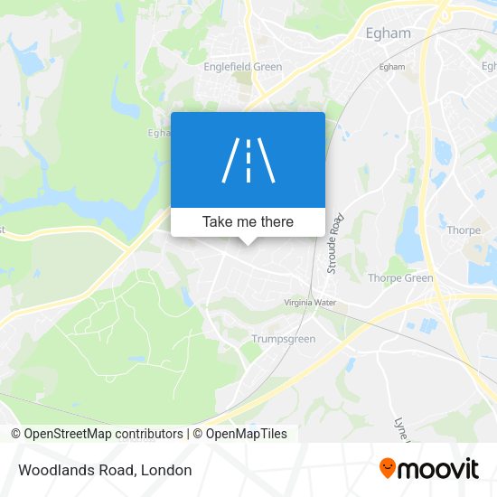 Woodlands Road map