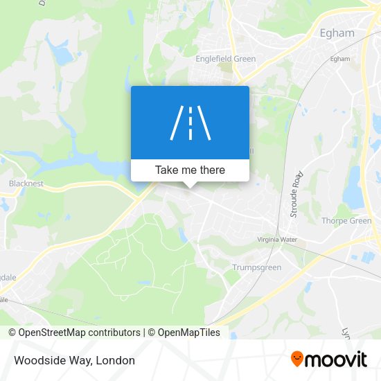 Woodside Way map