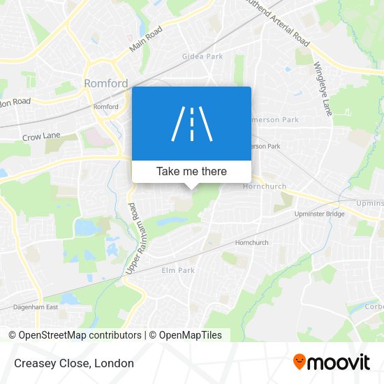Creasey Close map