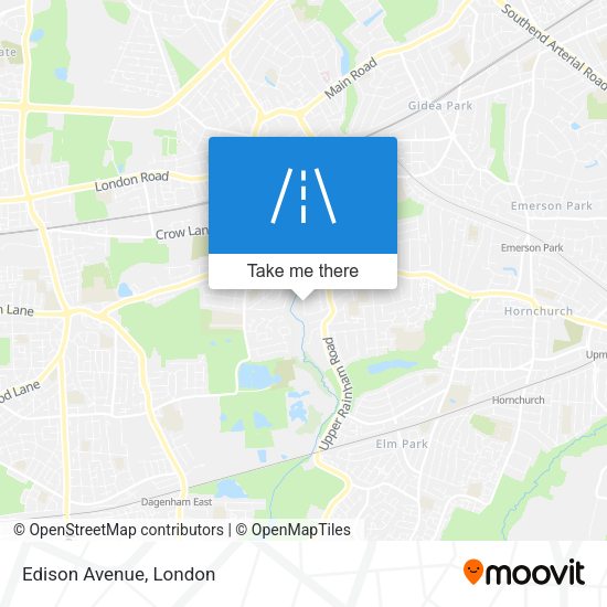 Edison Avenue map