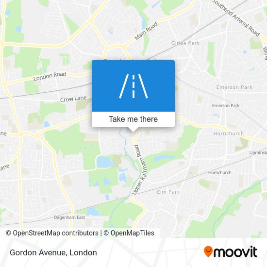 Gordon Avenue map