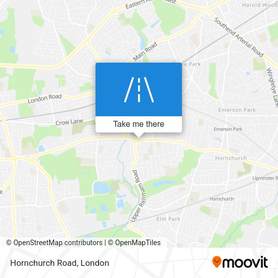 Hornchurch Road map