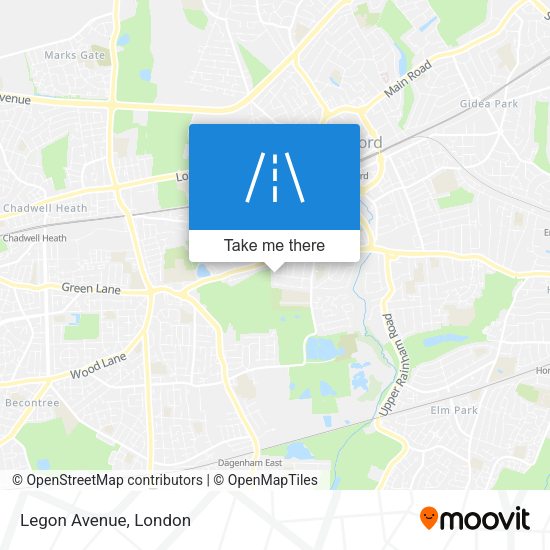 Legon Avenue map