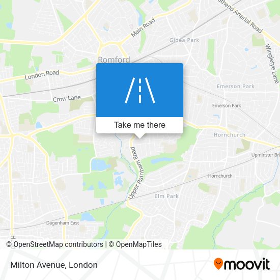 Milton Avenue map
