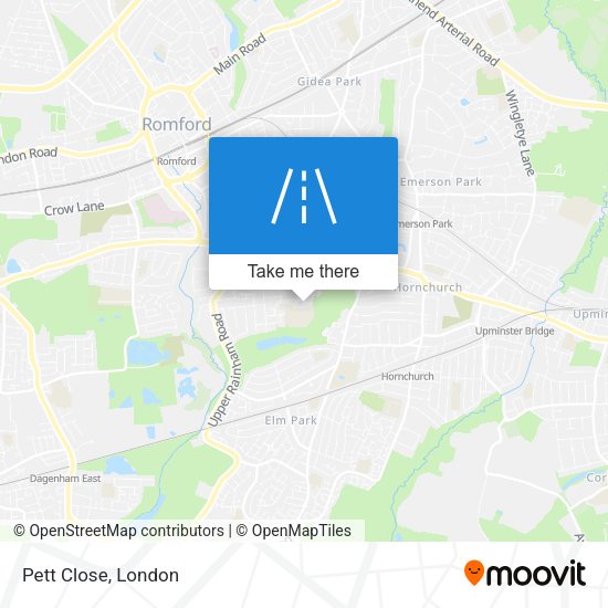 Pett Close map