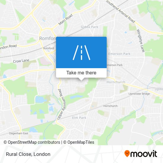 Rural Close map