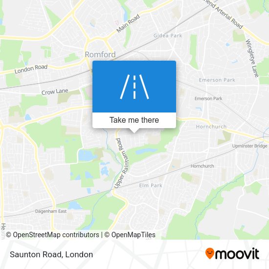 Saunton Road map