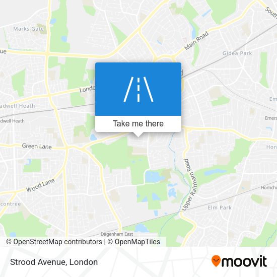 Strood Avenue map