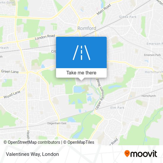 Valentines Way map