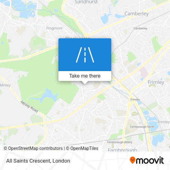 All Saints Crescent map