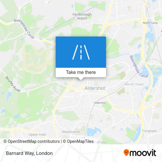 Barnard Way map