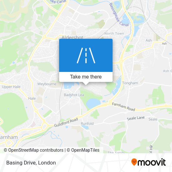 Basing Drive map