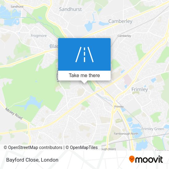 Bayford Close map