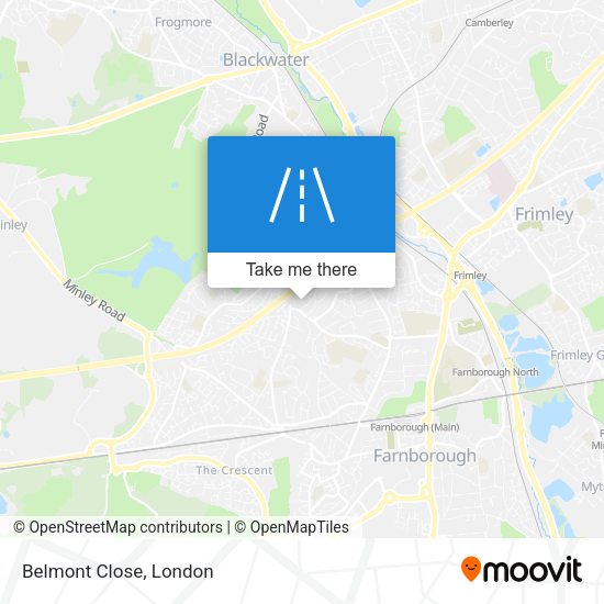 Belmont Close map