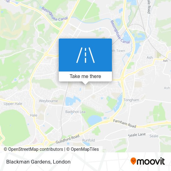 Blackman Gardens map