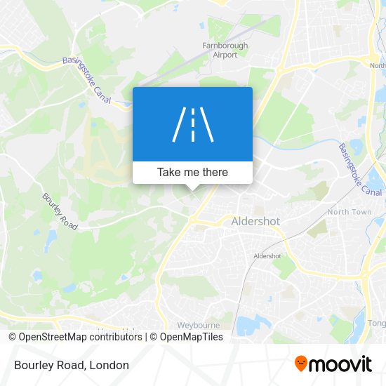 Bourley Road map