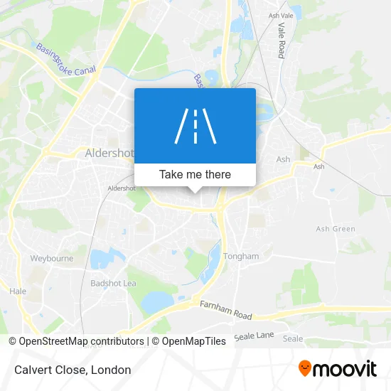 Calvert Close map