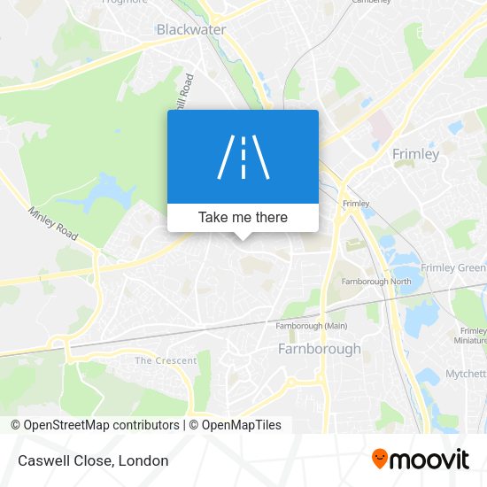 Caswell Close map