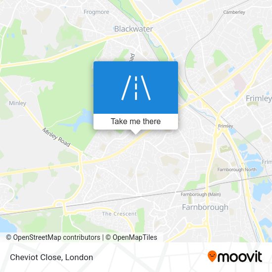 Cheviot Close map