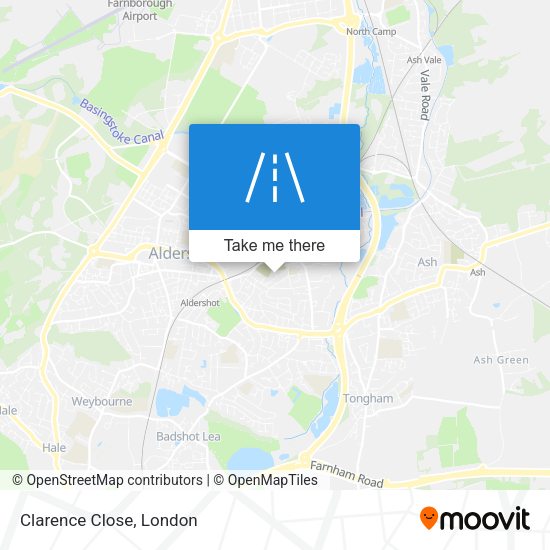 Clarence Close map