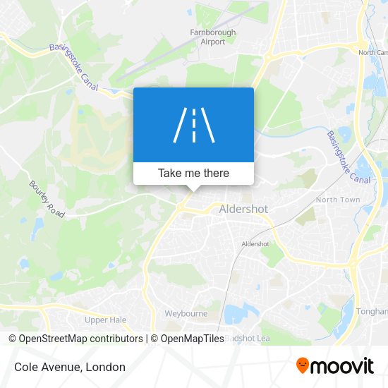 Cole Avenue map