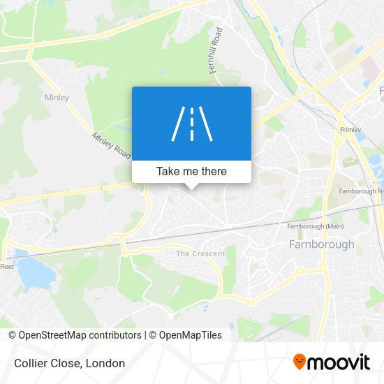 Collier Close map