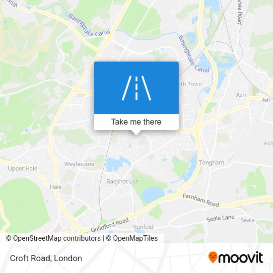 Croft Road map