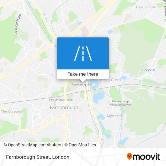 Farnborough Street map