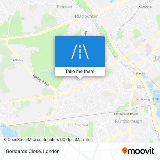 Goddards Close map