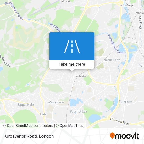 Grosvenor Road map