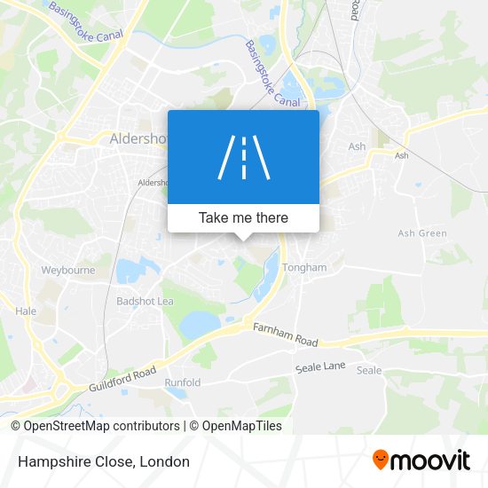 Hampshire Close map
