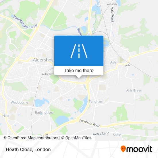 Heath Close map