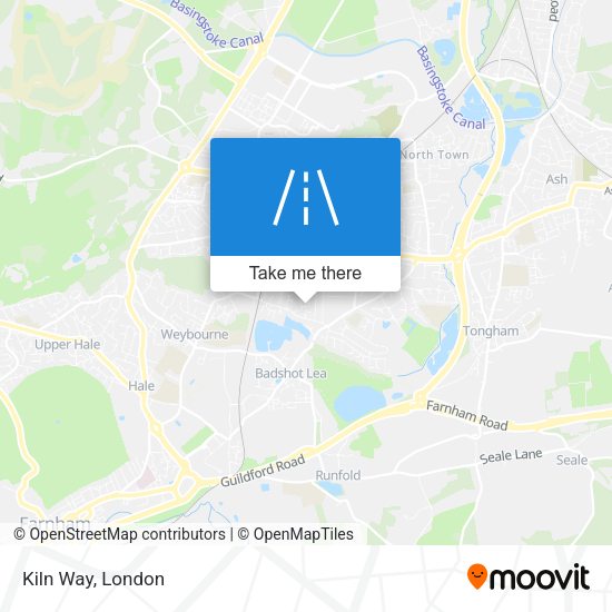Kiln Way map
