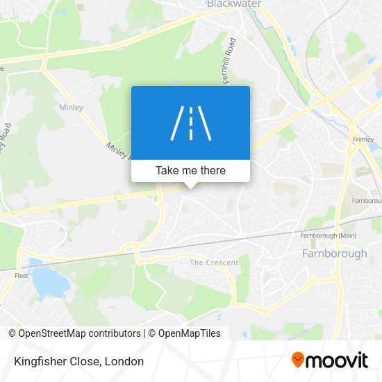 Kingfisher Close map