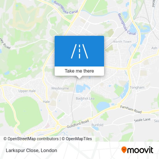 Larkspur Close map