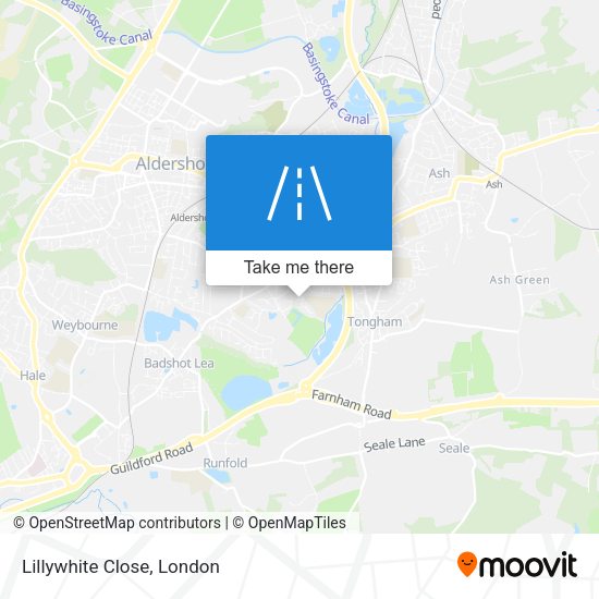 Lillywhite Close map