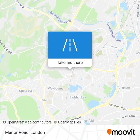 Manor Road map
